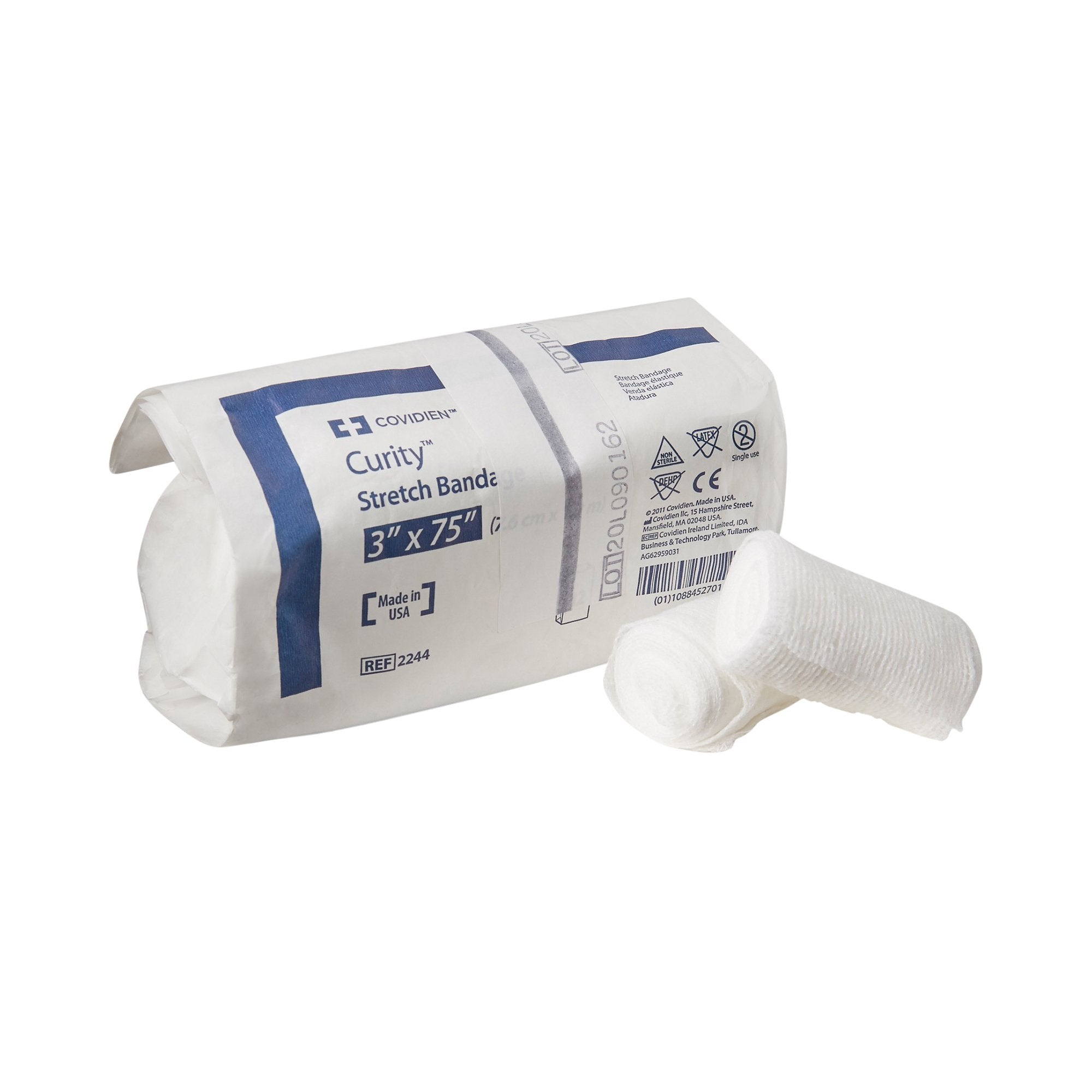 Cardinal Curity Conforming Bandage, 3 x 75 Inch, One-Ply (96/CS)