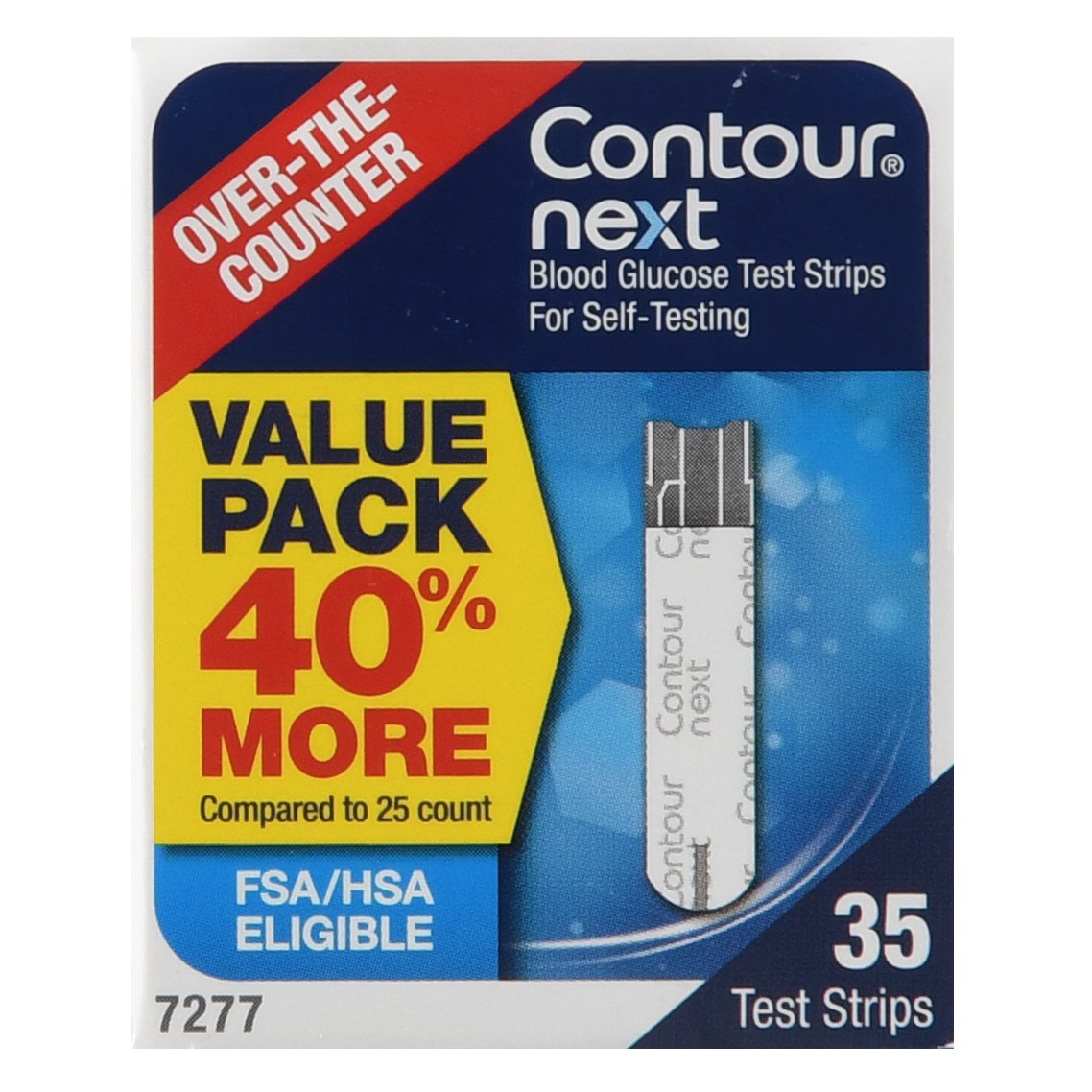 Ascensia Diabetes Care Contour Next Blood Glucose Test Strips, 35 Strips in a Pack (840/CS)