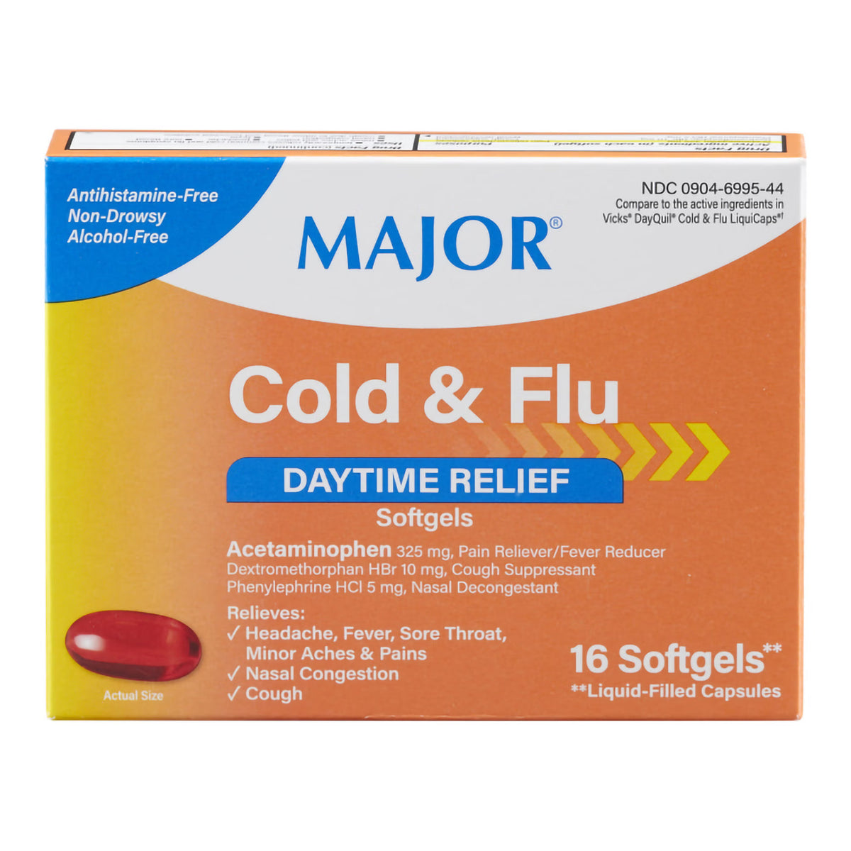 Cold and Sinus Relief 10 mg - 5 mg - 325 mg Strength Softgel 16 per Box (Bottle of 16)