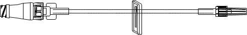 IV Extension Set ICU Needle-Free Port Small Bore 7 Inch Tubing (Case of 50)