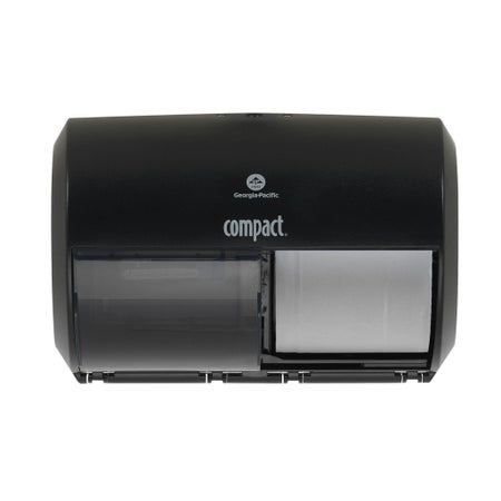 DISPENSER TISSUE COMPCT II BLK2RL HIGH CAP 1/CS (DROP)