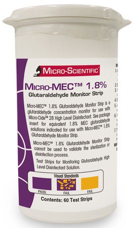 STRIPS GLUTARALDEHYDE MONITOR1.8 2/CS