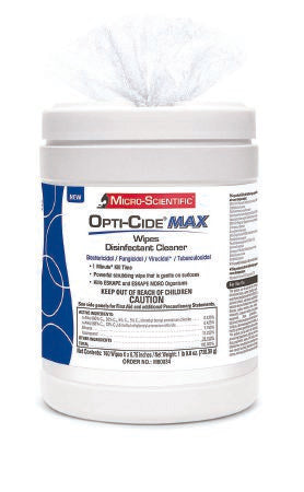 DISINFECTANT OPTICIDE MAXWIPES 6 X 6.75 160 CT 12/CS