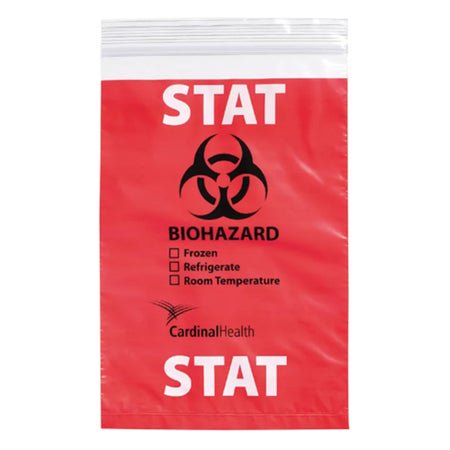 BAG TRANSPORT SPEC ZIP CLOSSTAT RED MD 6X9 100/PK 10PK/CS