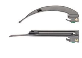 Laryngoscope Blade Rusch Macintosh Type Fiberoptic Light Universal Sterile