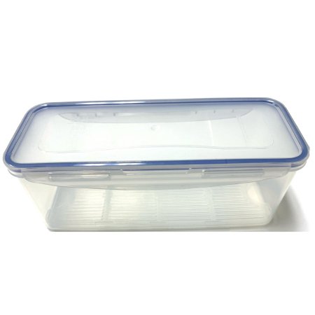 BR Surgical BR Instrument Storage and Transport Tray, with drop sieve, lockable lid, 11" x 4½" x 4"