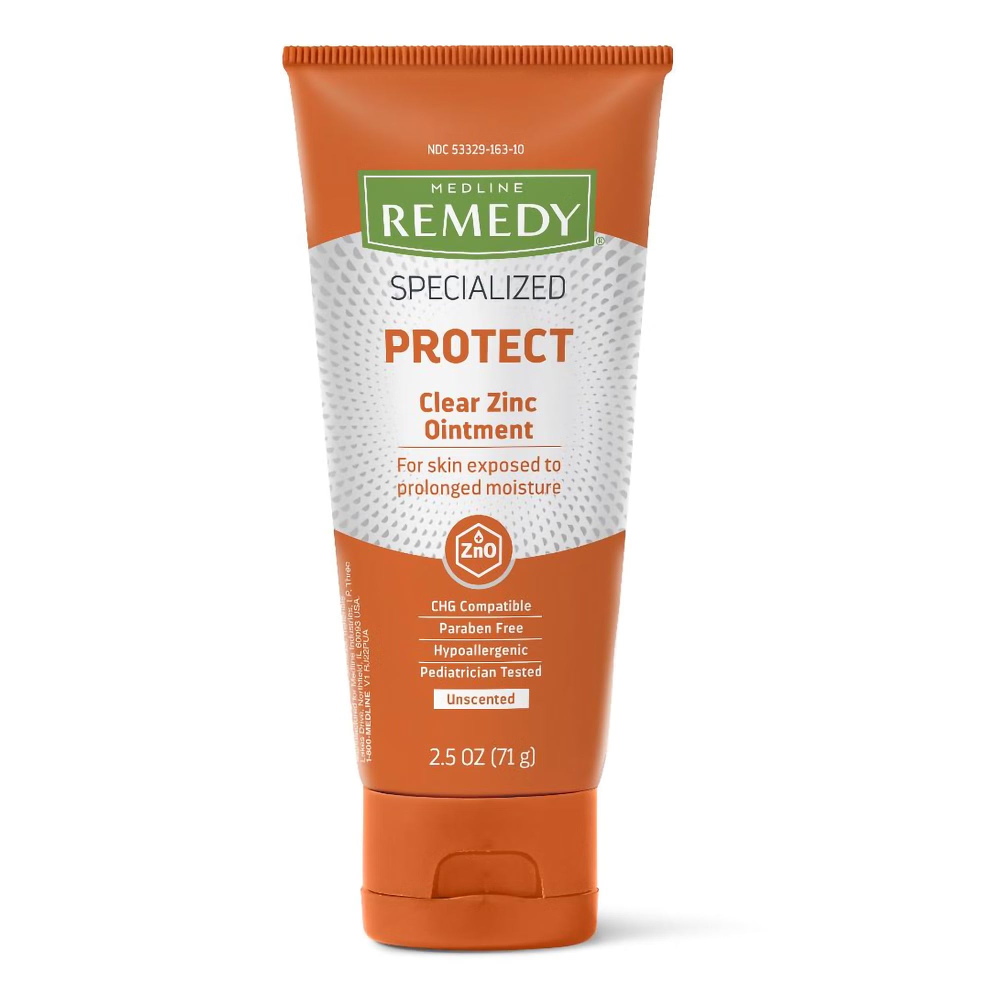 Skin Protectant Medline Remedy Specialized Protect 2.5 oz. Tube Unscented Ointment CHG Compatible (24/CS)