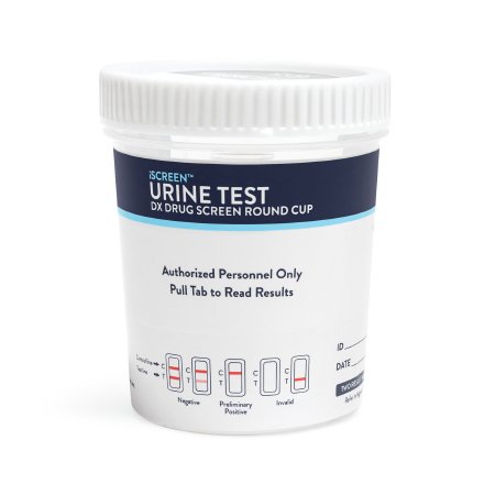 TEST DRUG ISCREEN DX ROUND CUP14-PANEL CLIA WAIVED 25/BX