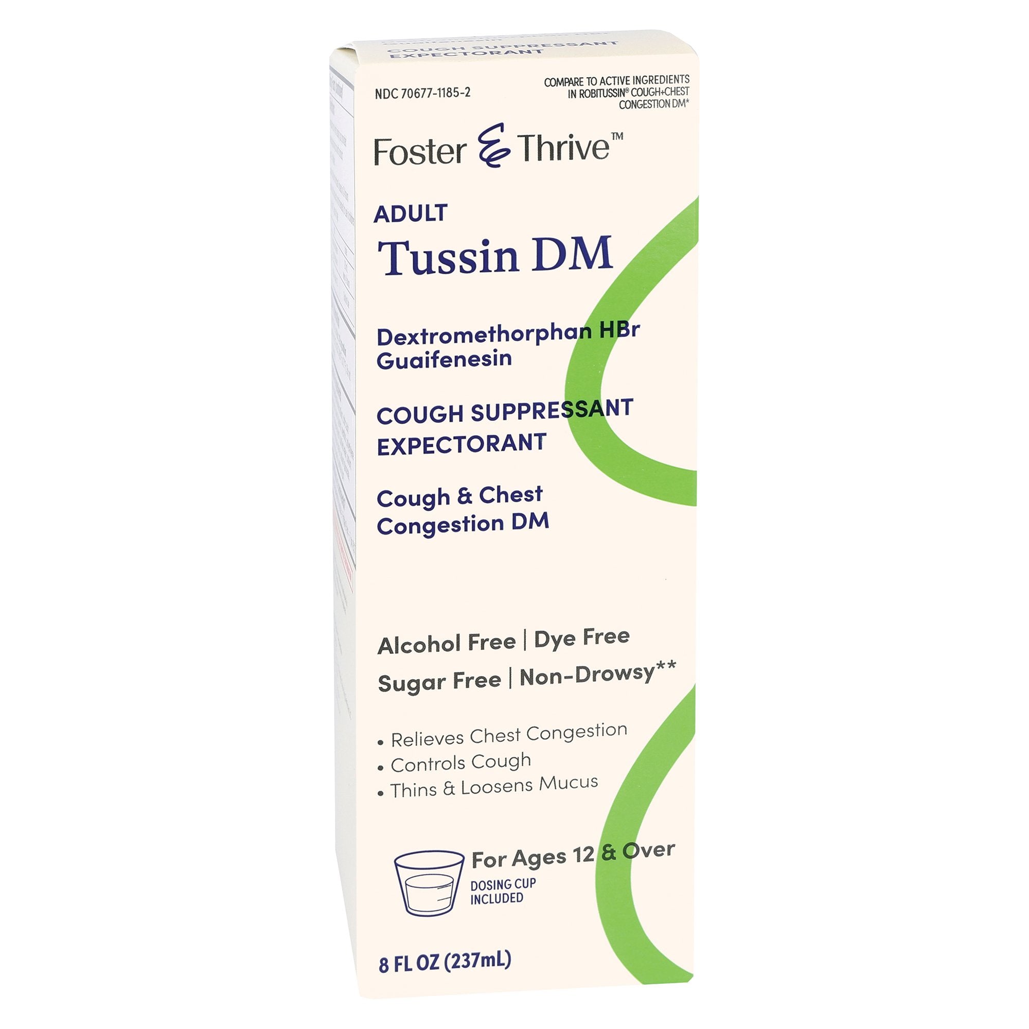 Cold and Cough Relief Foster & Thrive 50 mg - 5 mg / 5 mL Strength Syrup 8 oz.
