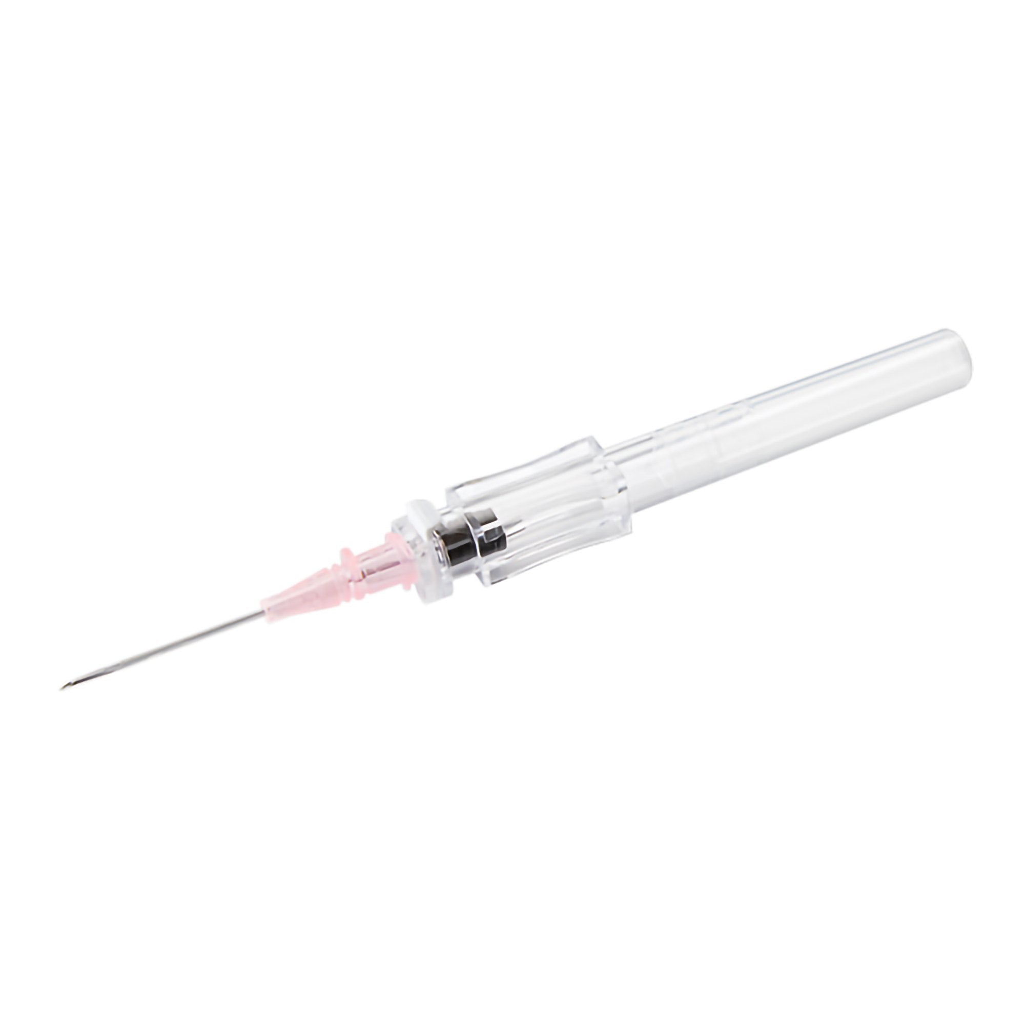 Peripheral IV Catheter McKesson 20 Gauge 1 Inch Polyurethane Straight Hub Non Blood Control Push Button Safety