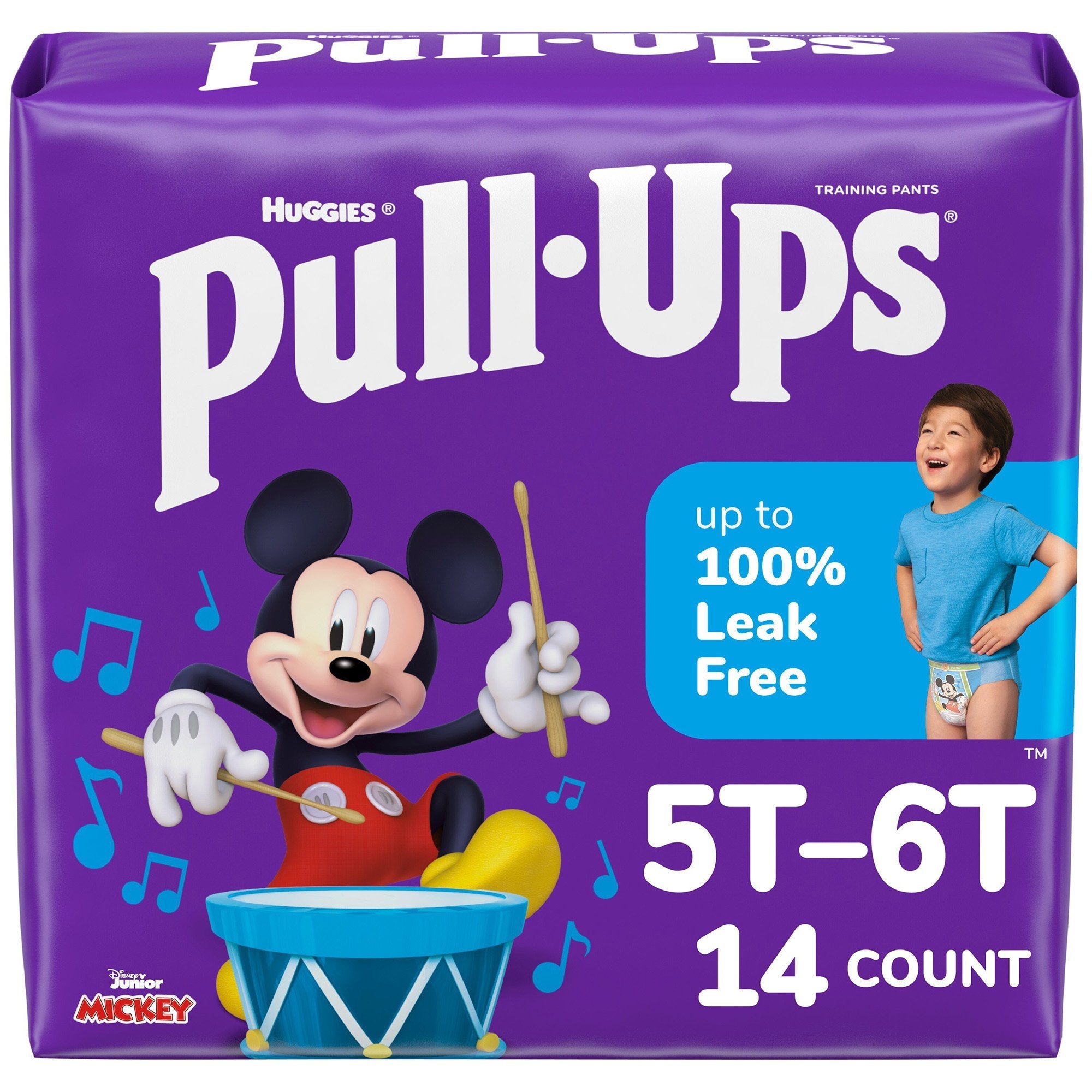 Male Toddler Training Pants Pull-Ups Size 5T to 6T Disposable Heavy Absorbency
