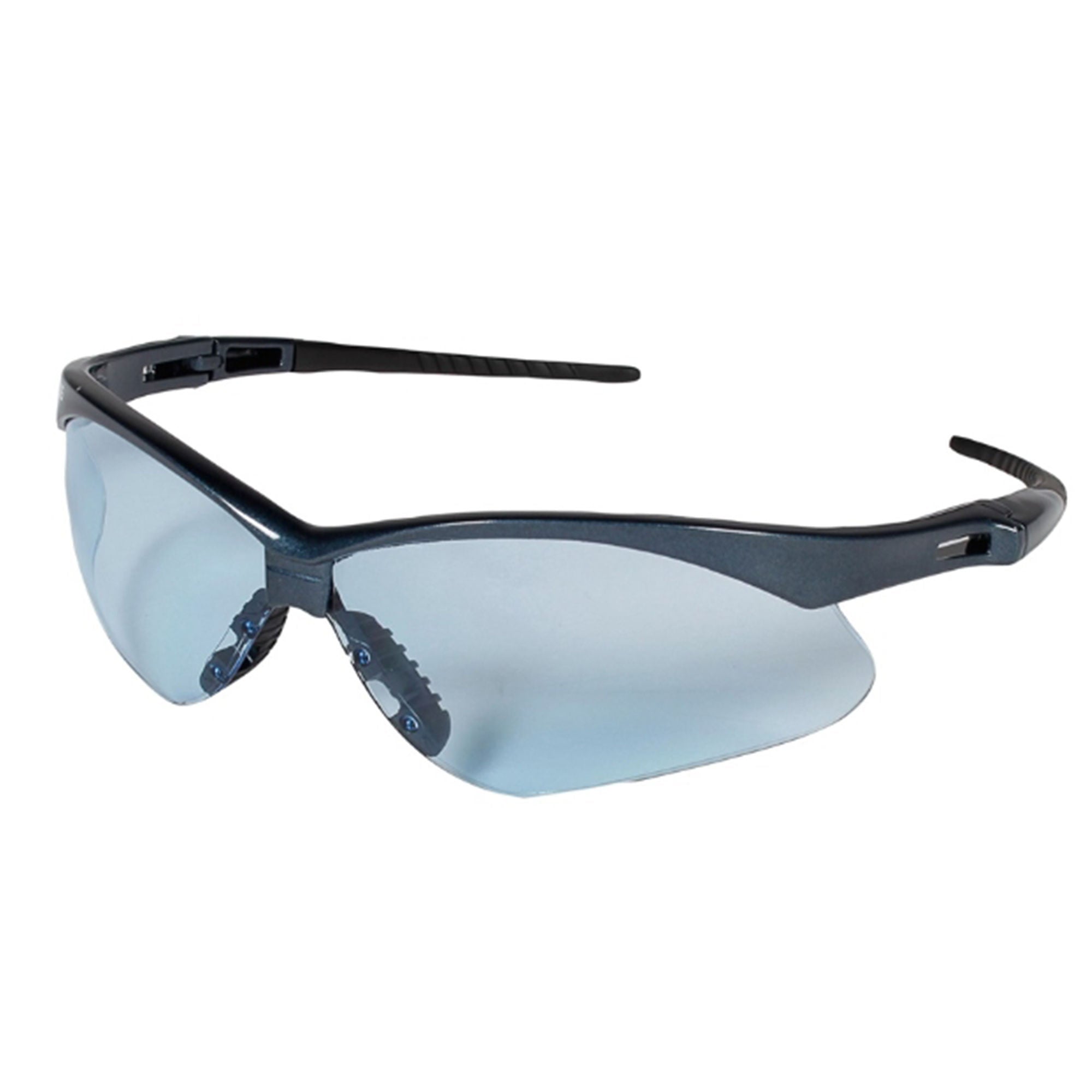 Safety Glasses KleenGuard Nemesis Wraparound Anti-fog / Anti-scratch Coating Clear Tint Polycarbonate Lens Black Frame Over Ear One Size Fits Most (144/CS)