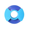 TAPE ID ROYAL BLU 1/4X300 NS