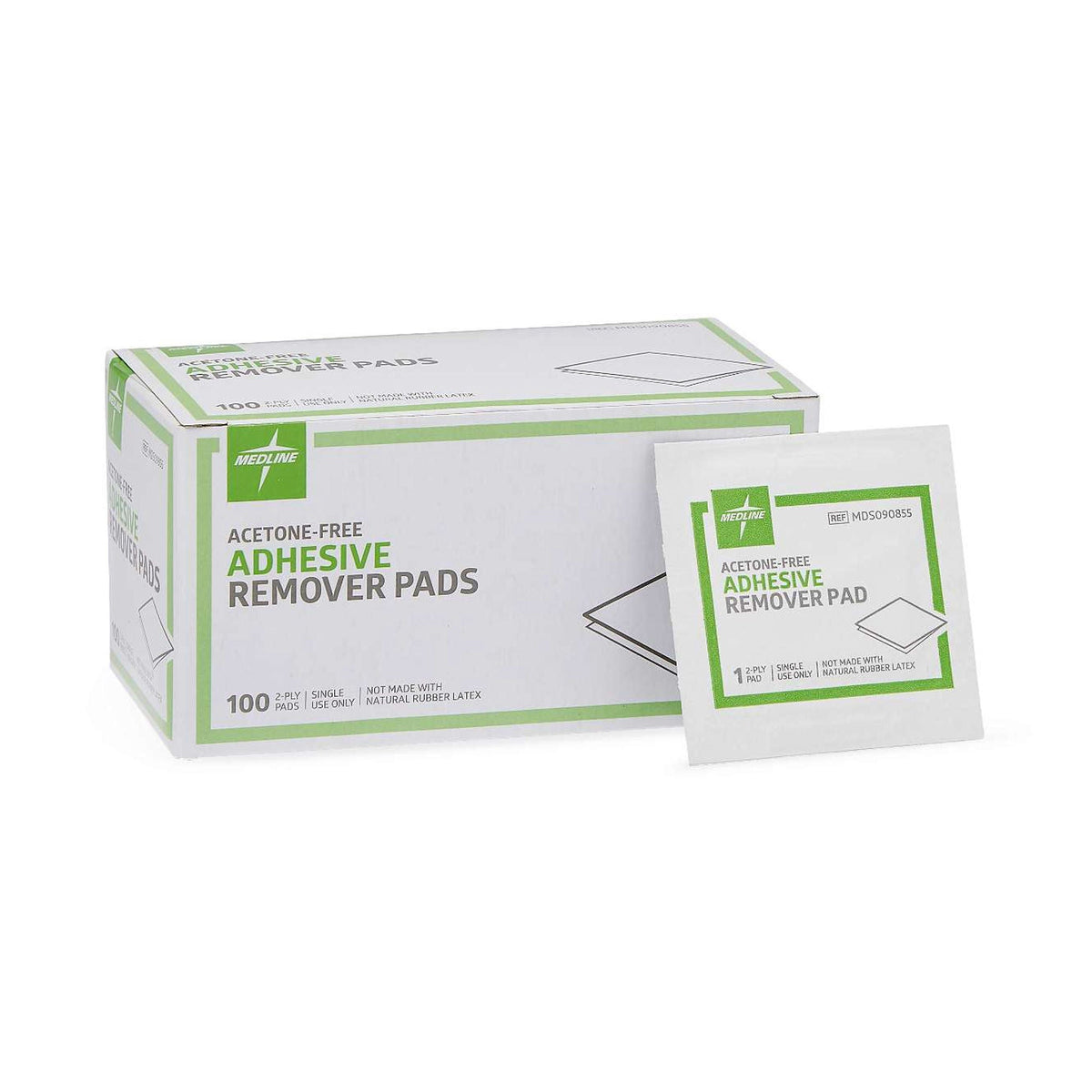 Medline Adhesive Remover, 1¼ x 1½ Inch Wipe (Case of 1000)