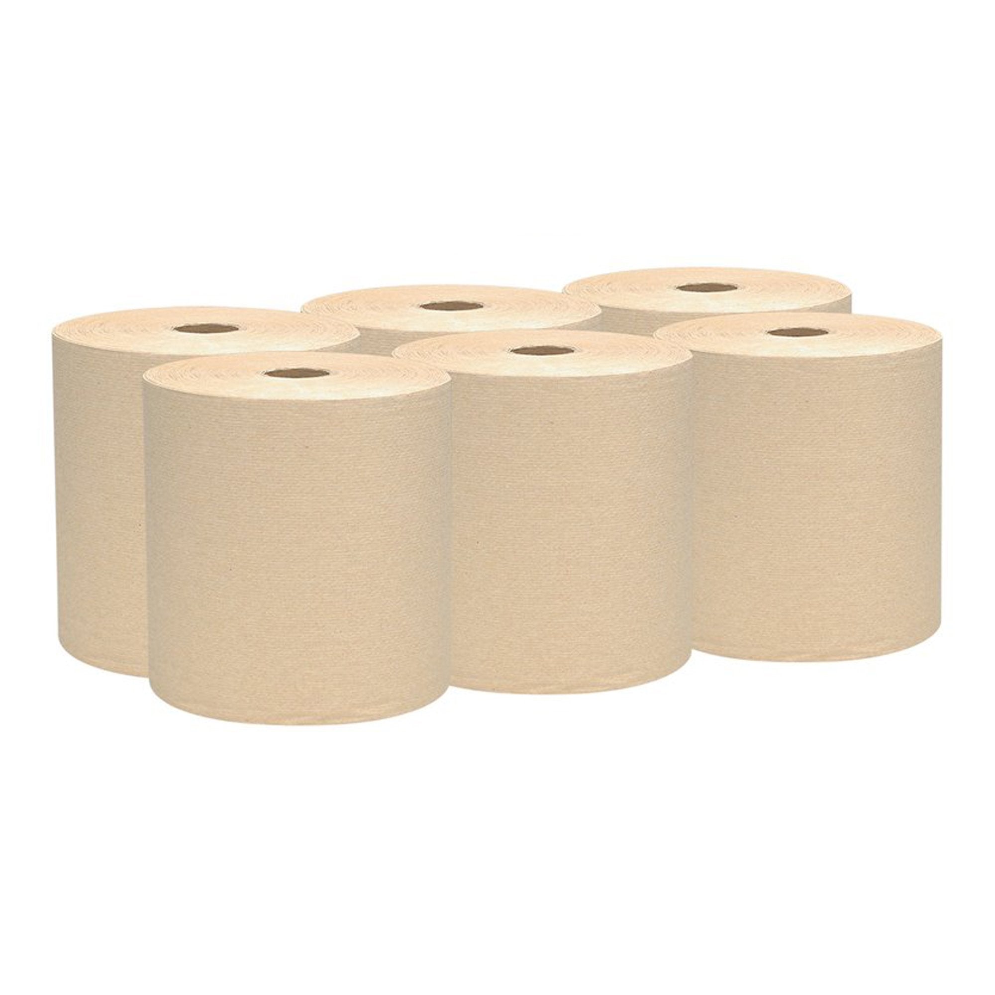 Kimberly Clark Scott Paper Towels, Hardwound Roll, Brown, 8 Inch x 800 Foot (12/CS)