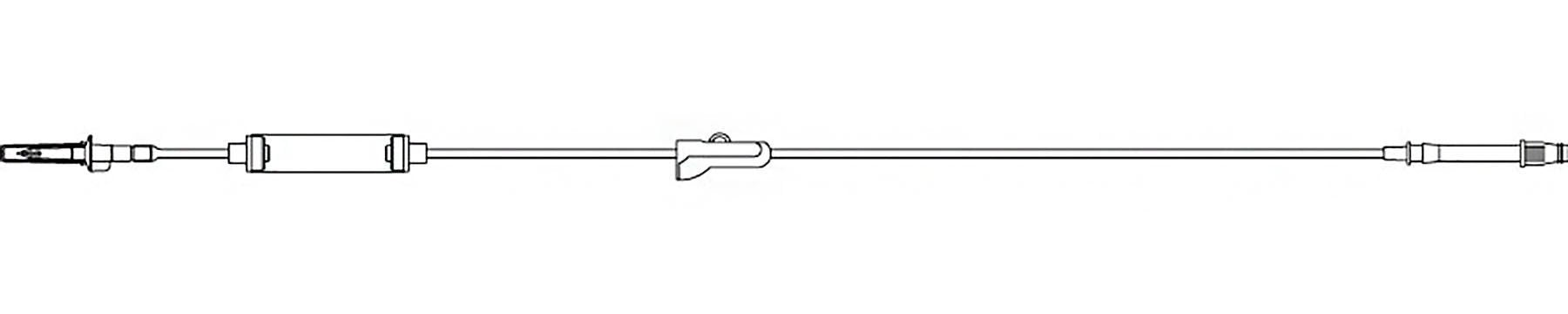 Cysto-Bladder Irrigation Set 55 mL 0.241 Inch OD 77 Inch Length 1 Lead Plastic (Case of 20)