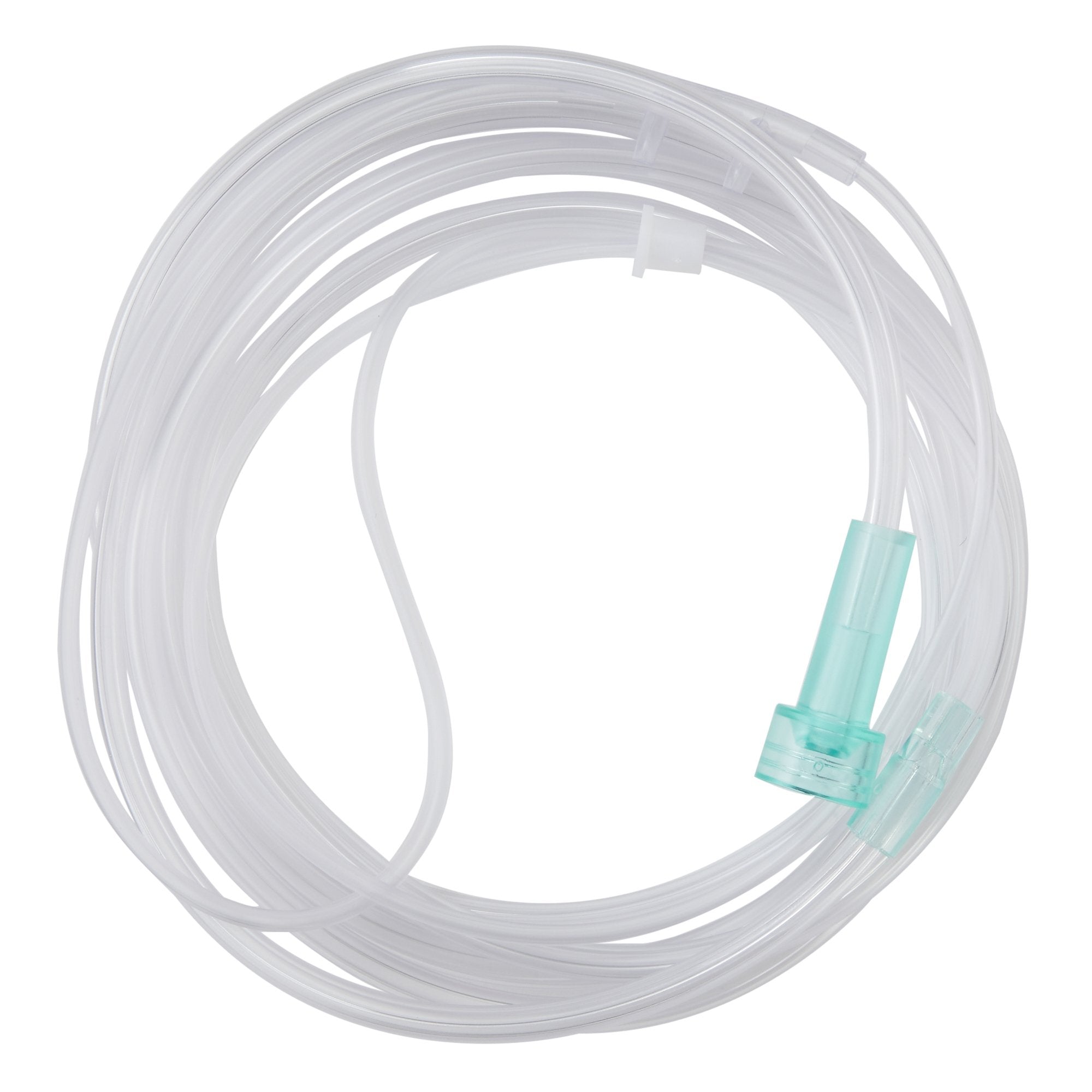 Nasal Cannula AirLife U-Connect-It Adult Curved Prongs 7 Foot Tubing Low Flow Rate