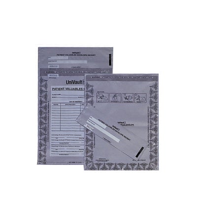 BAG PATIENT VALUABLS 9X12 +2.52.7ML ADHSV CLSR 100/PK10PK/CS