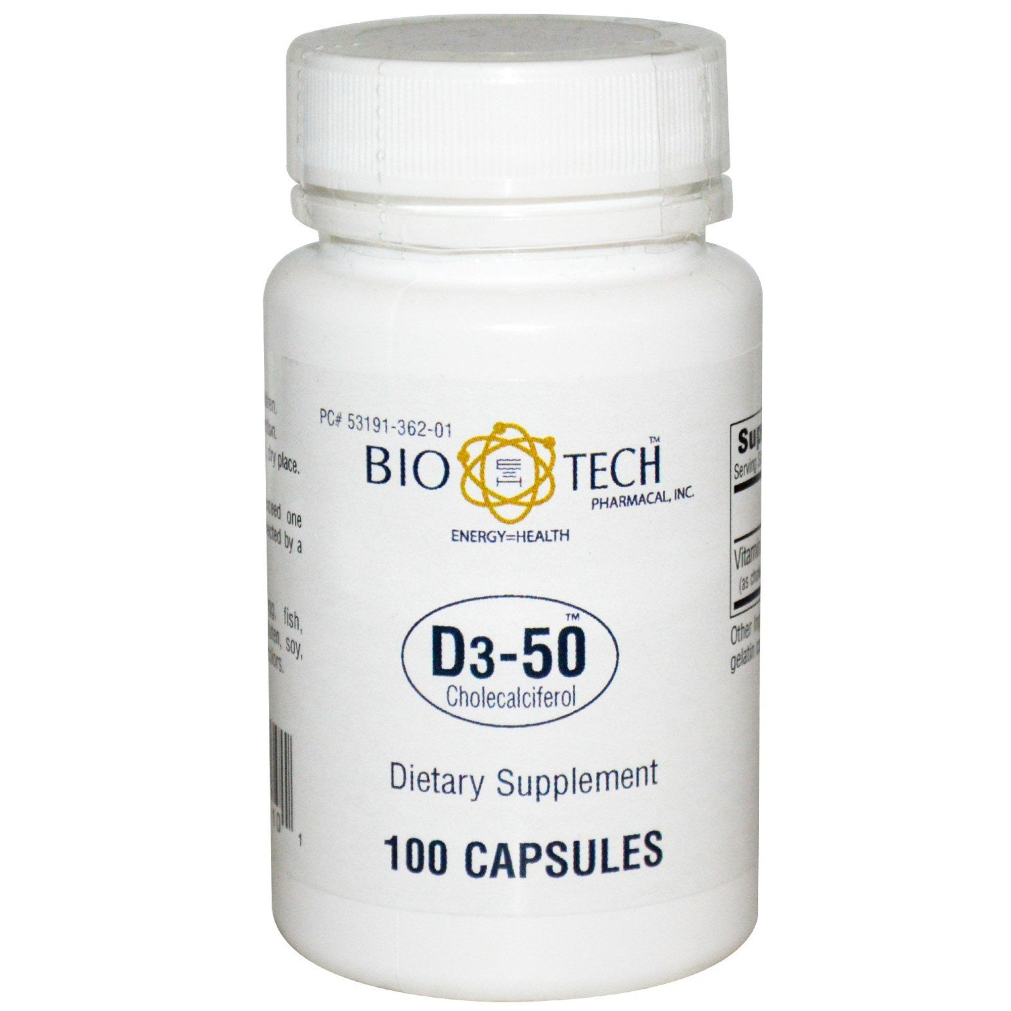 Bio Tech Pharmacal Bio Tech Vitamin D3-50 Supplement