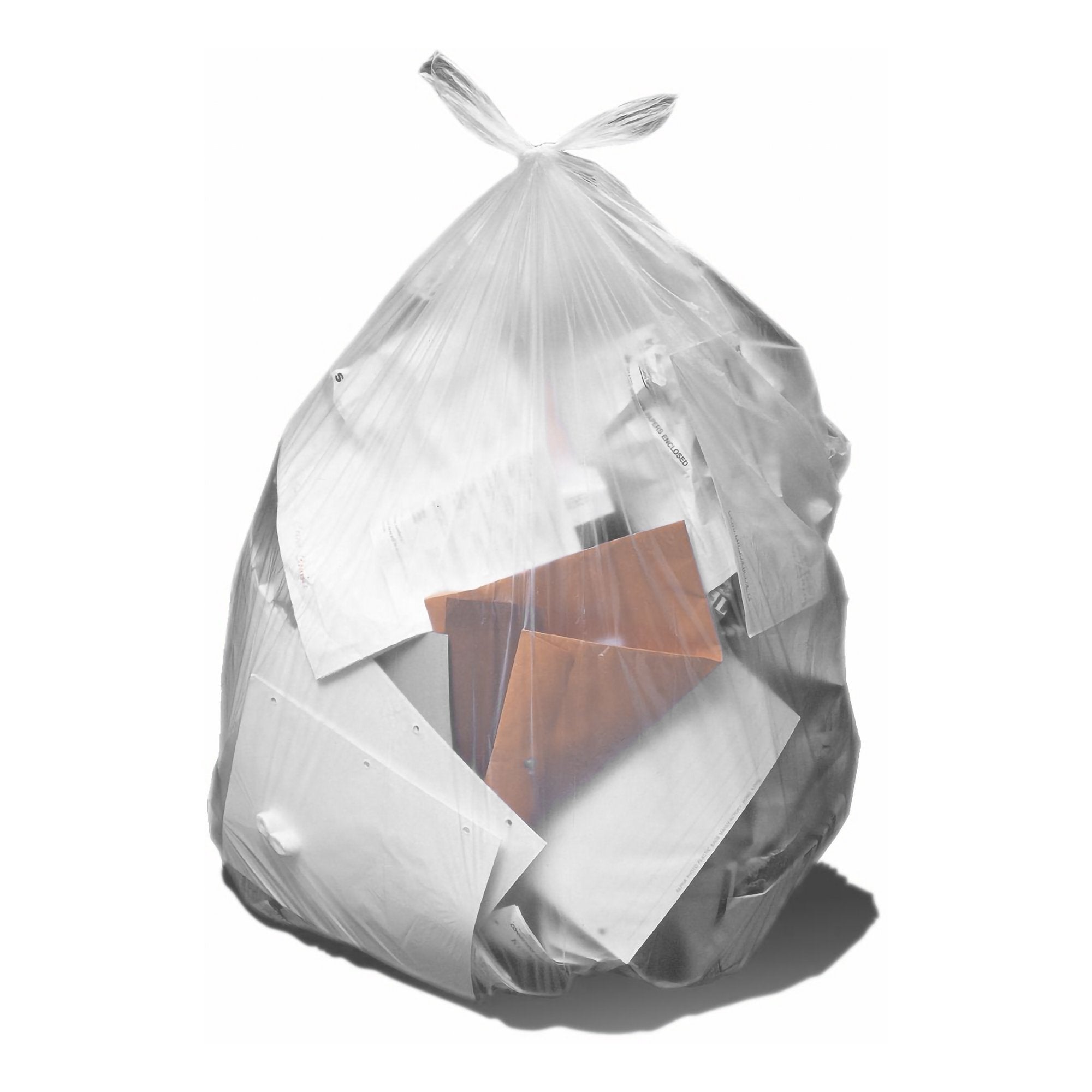 Trash Bag Heritage 56 gal. 17 Mic. 43 X 48 Inch Natural Extra Heavy Duty Star Seal Bottom Flat Pack