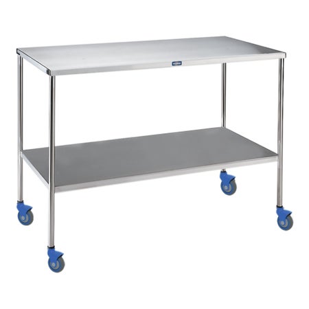 Pedigo Stainless Steel Instrument Table - 60" x 34" 1 Shelf