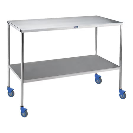 Pedigo Stainless Steel Instrument Table - 60" x 34" 1 Shelf
