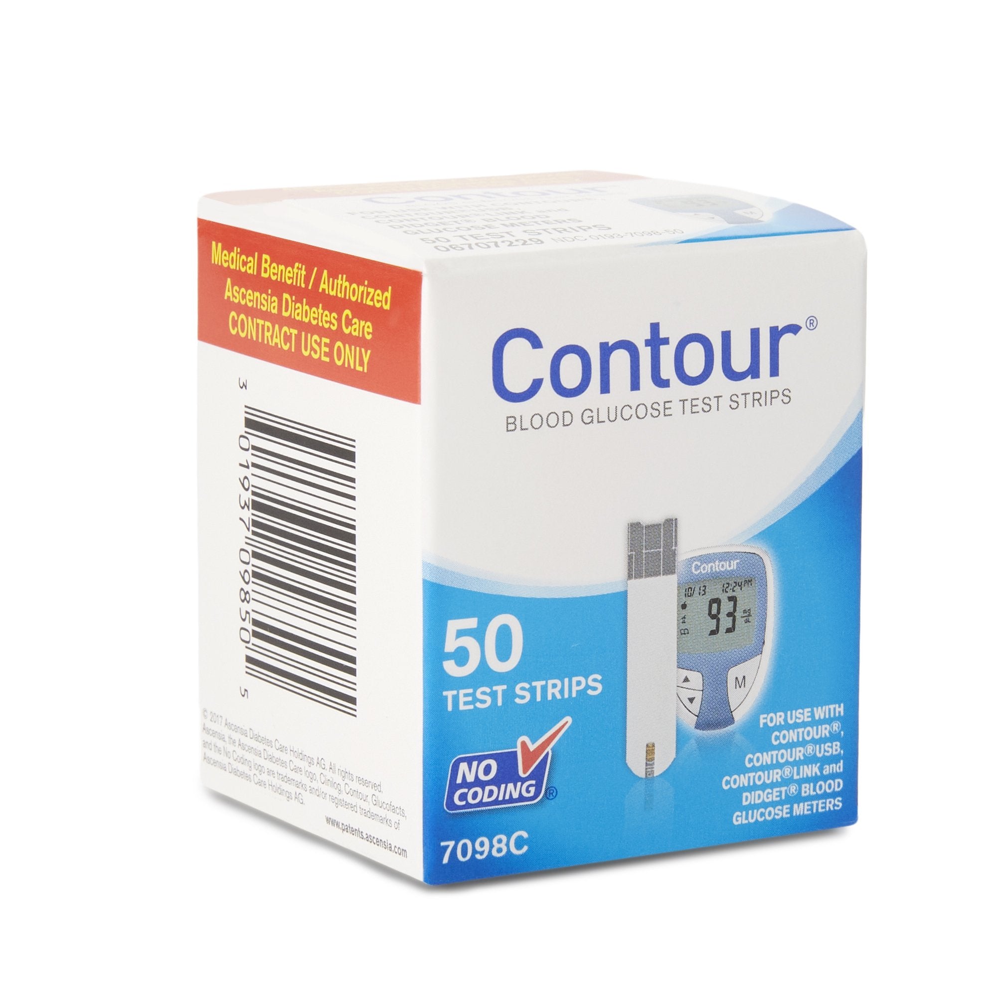 Ascensia Diabetes Care Bayer Contour Blood Glucose Test Strips (1200/CS)