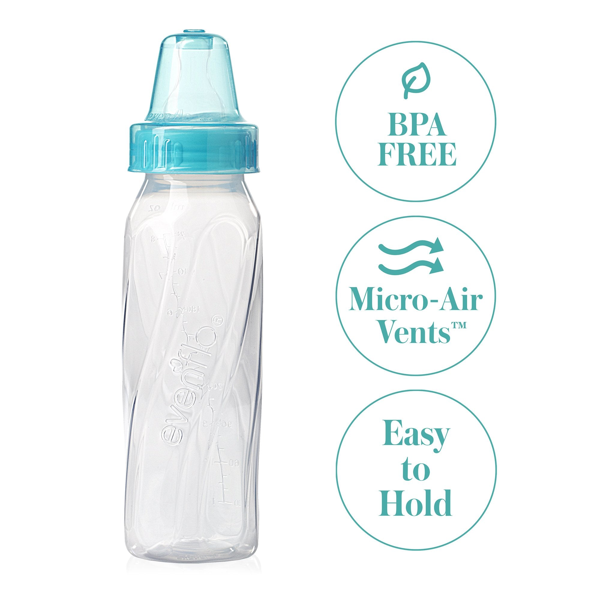 Midway Importing Inc Evenflo Classic Baby Bottle, 8 ounces (36/CS)
