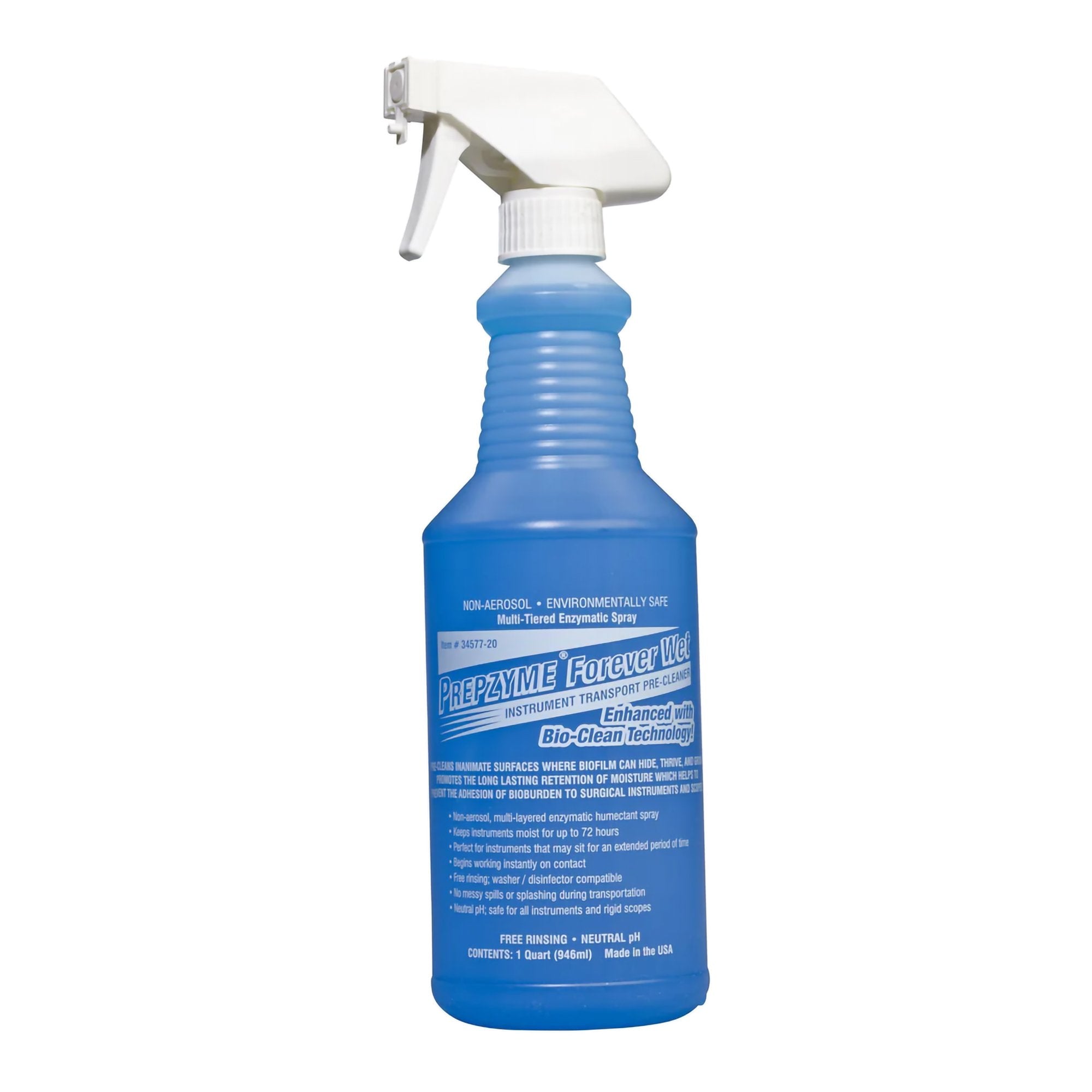 Ruhof Healthcare Prepzyme Forever Wet Enzymatic Instrument Detergent / Presoak (12/CS)