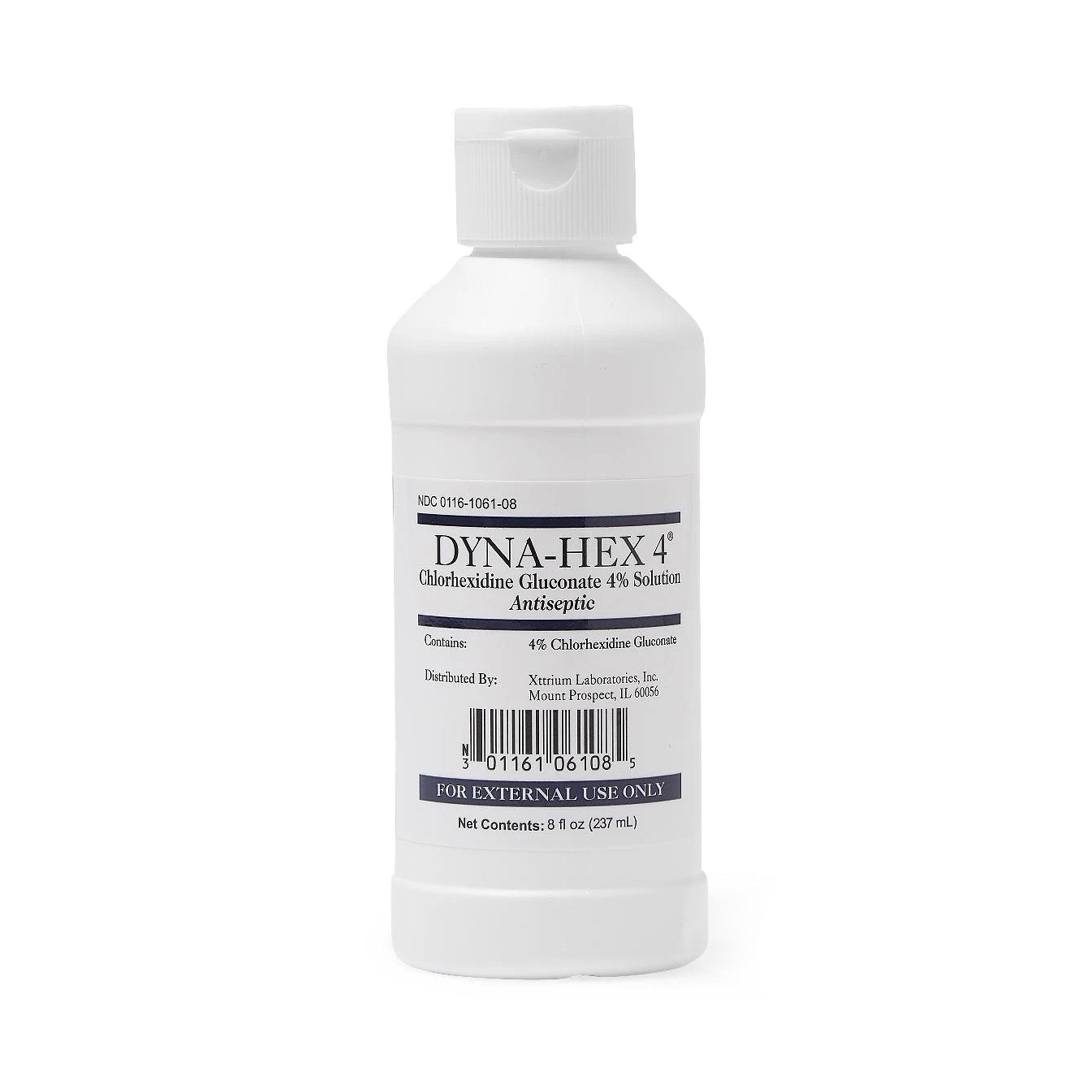 Xttrium Laboratories Dyna-Hex 4 Antiseptic Skin Cleanser, 8-ounce Bottle (24/CS)
