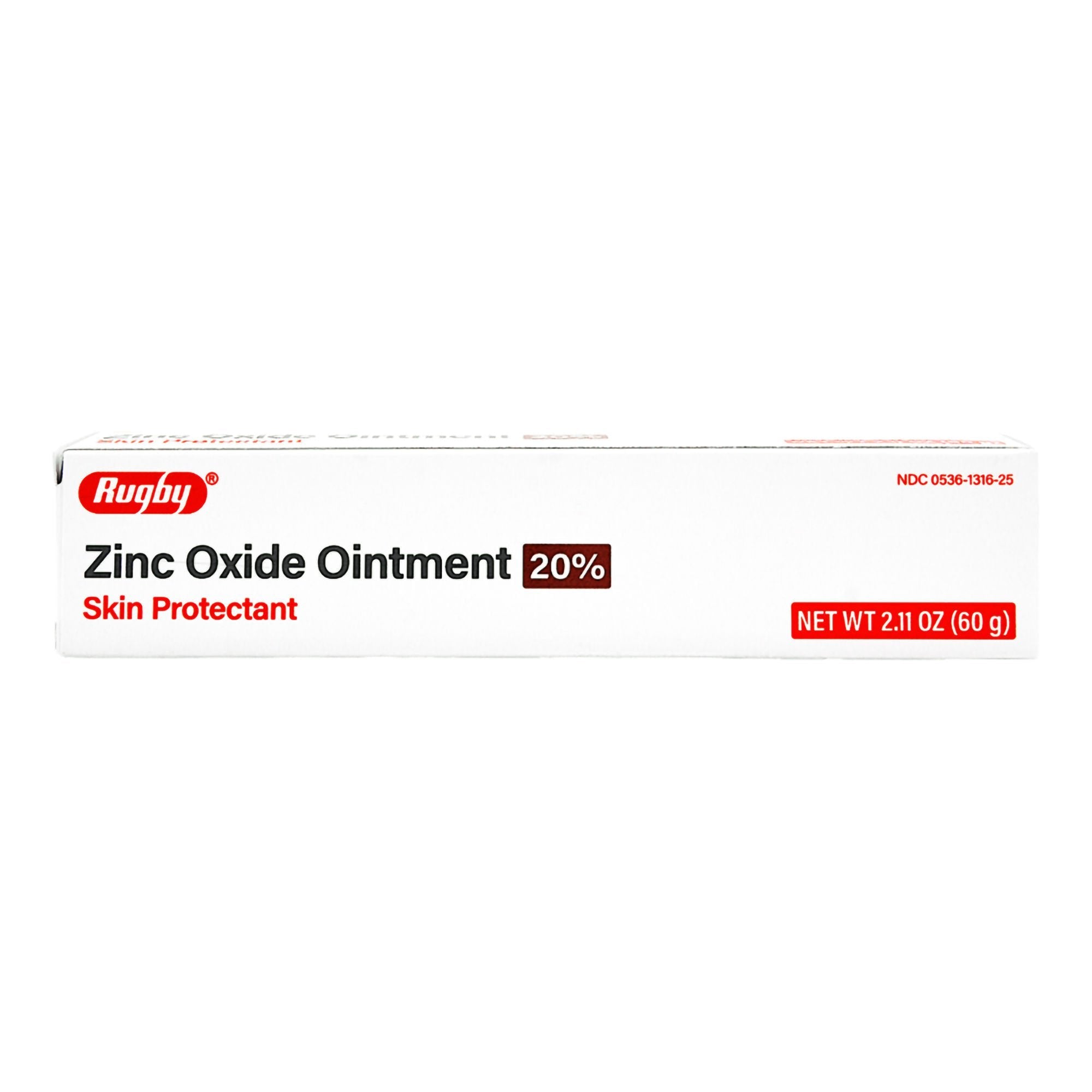 Rugby 20% Zinc Oxide Ointment Skin Protectant, 60-gram Tube (Each)