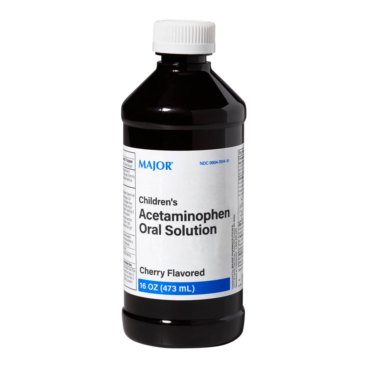 Major Children Acetaminophen Oral Solution, Cherry Flavor, 16-ounce Bottle (Each)