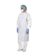 GOWN TYVEK ISOLATION UNIVTIE CLLR W KNT CUFF 30/CS