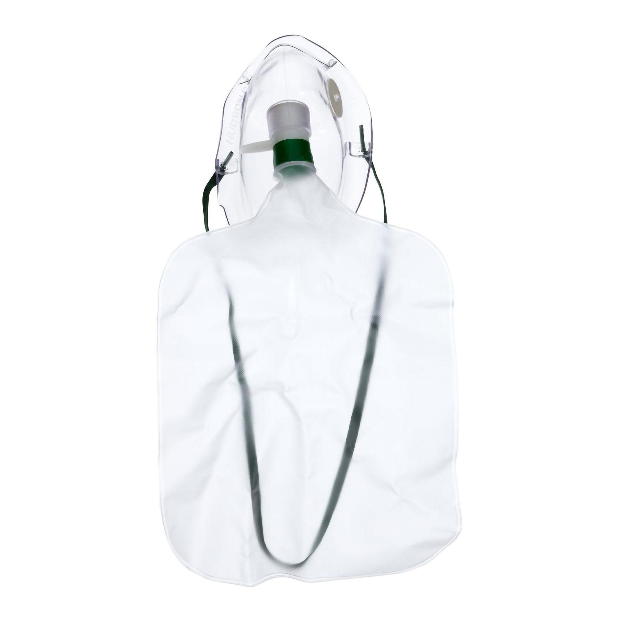 Medline NonRebreather Oxygen Mask Elongated Style Adult One Size Fits Most Adjustable Head Strap / Nose Clip (HUD1069 / CS)
