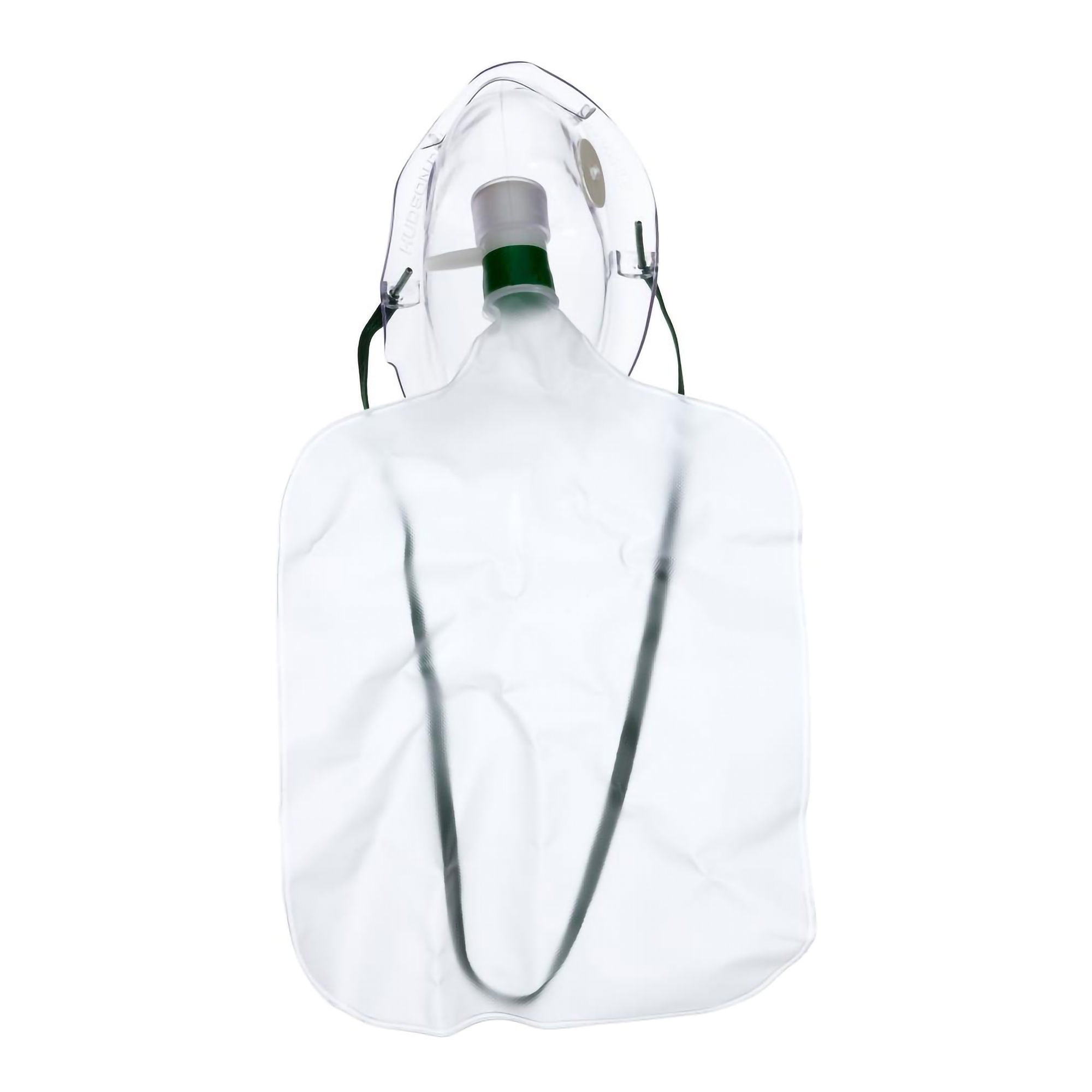 Medline NonRebreather Oxygen Mask Elongated Style Adult One Size Fits Most Adjustable Head Strap / Nose Clip (HUD1069 / CS)