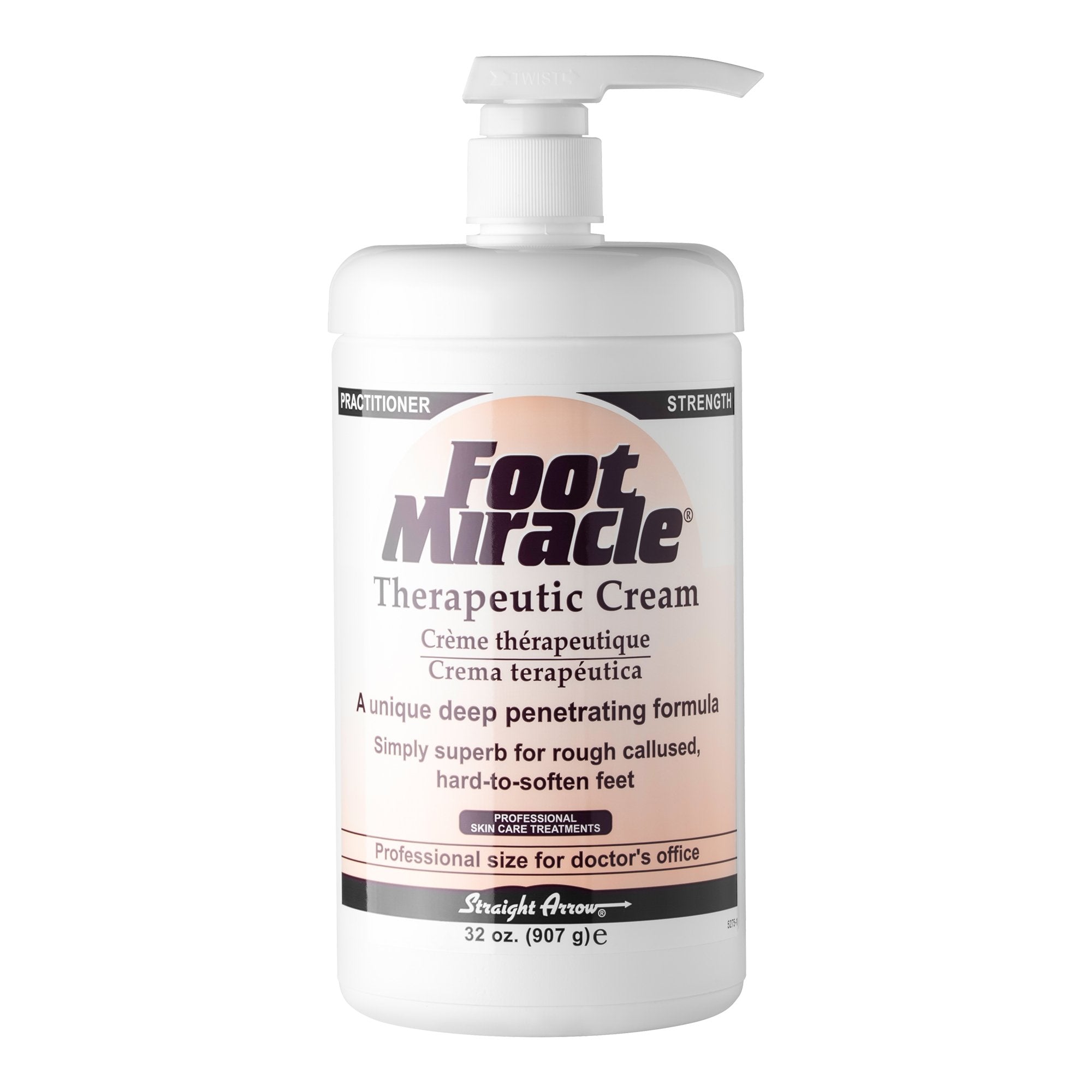 Straight Arrow Products Foot Miracle Therapeutic Cream, 32 oz. Bottle (6/CS)