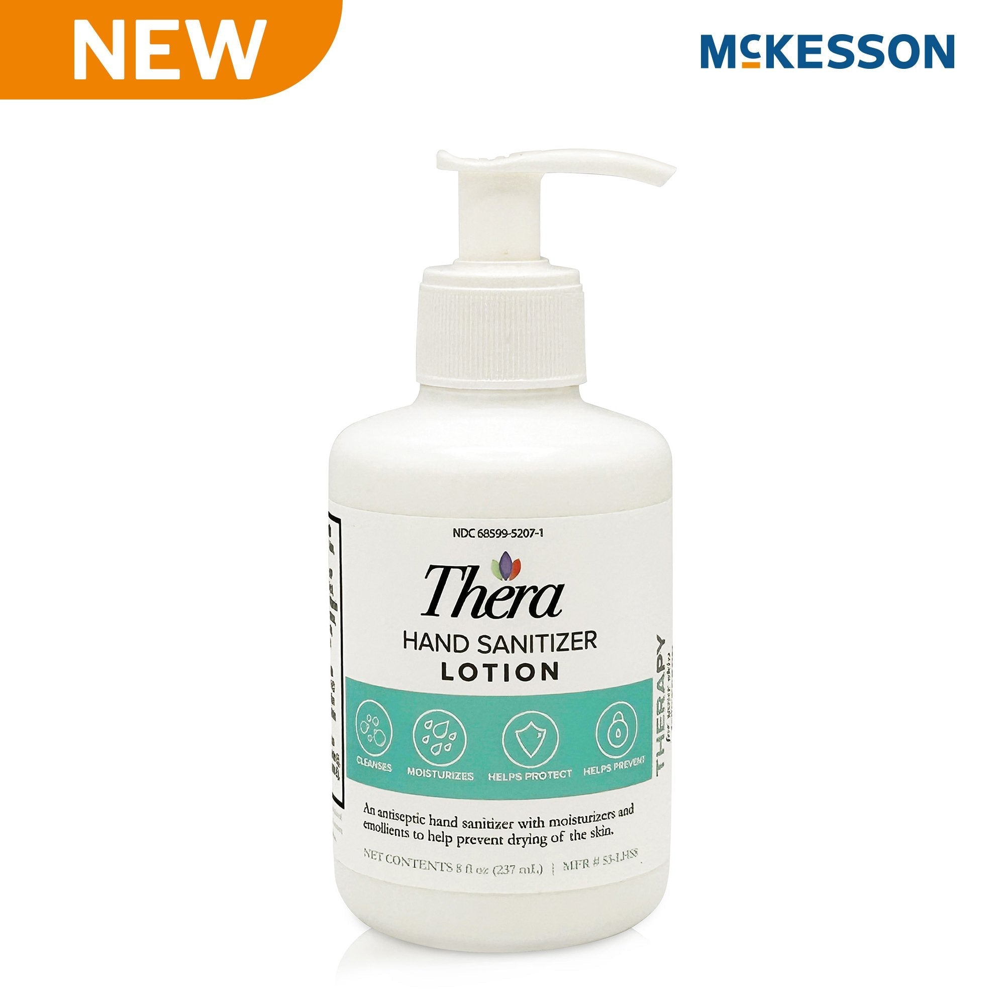 McKesson Brand McKesson Thera Hand Sanitizer Moisturizer Lotion, 8-ounce Pump Bottle (12/CS)