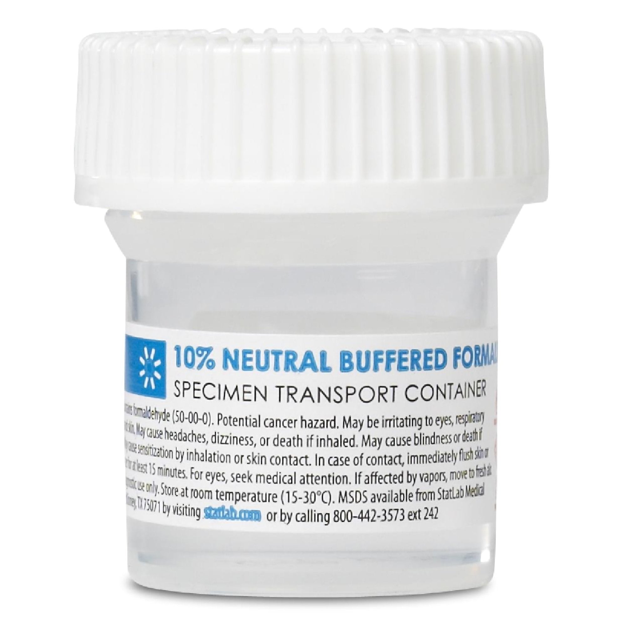 StatLab Medical Products StatClick Prefilled Formalin Container, 20 mL Fill in 40 mL (96/CS)