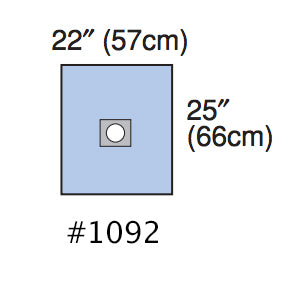 3M Steri-Drape Surgical Sheet - Small Drape with Adhesive Aperture (22" x 25")