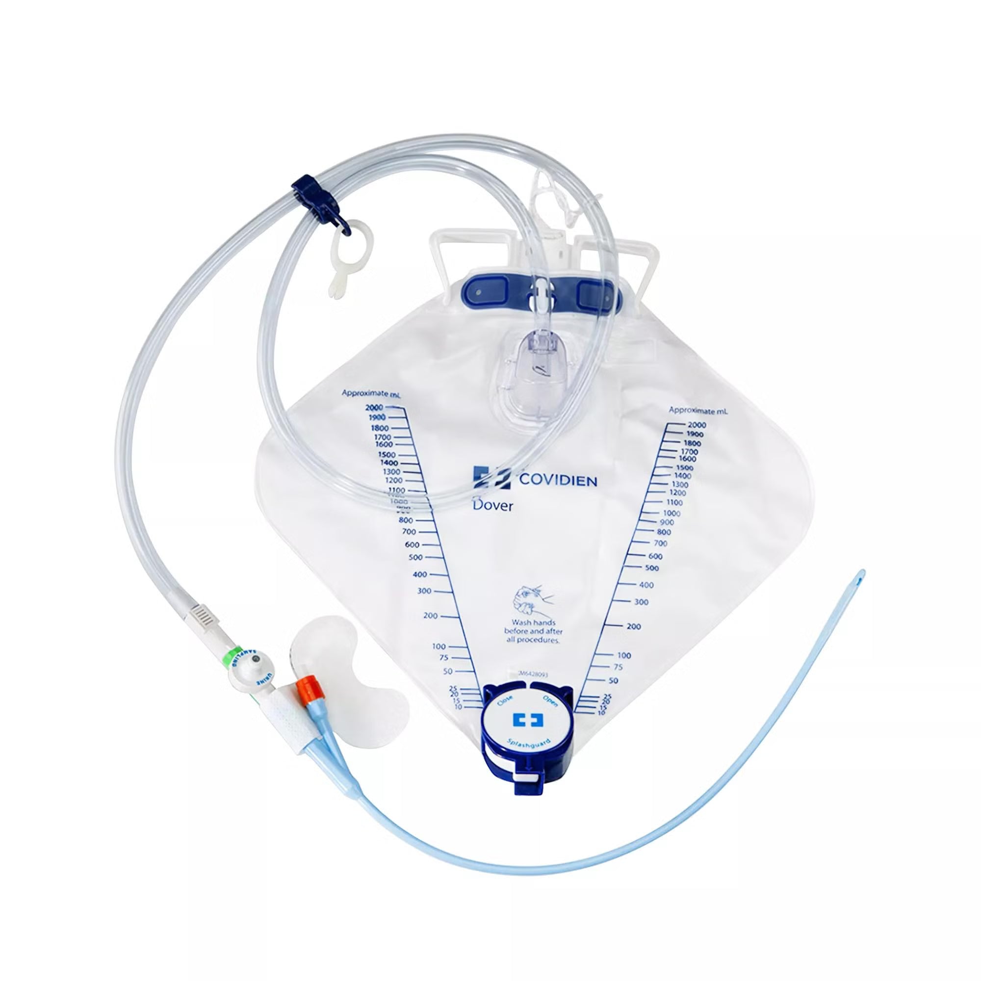 Indwelling Catheter Tray Dover Foley 18 Fr. 5 cc Balloon Silicone