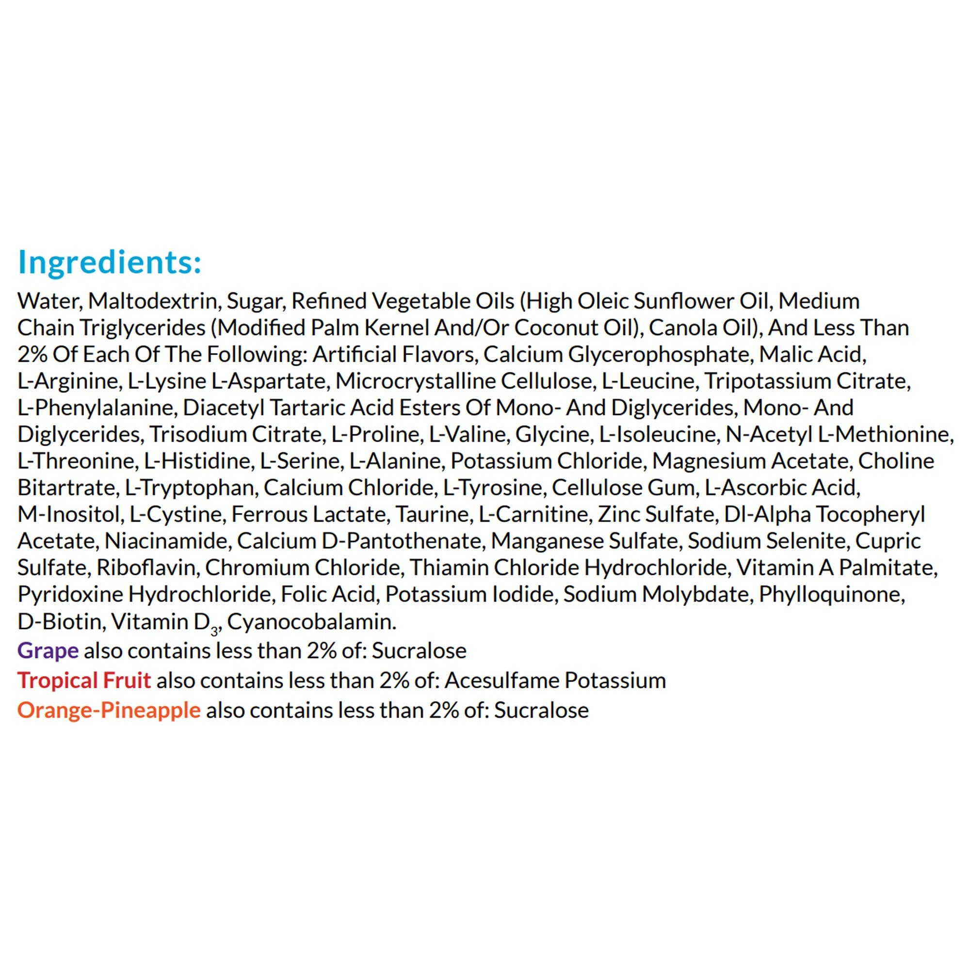 Nutricia North America Neocate Splash Amino Acid–based Liquid, Orange-Pineapple, 8-oz carton (27/CS)