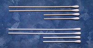 STICK APPLICATOR WOODEN SHAFTCOTTON 6IN ST 100/BX 10BX/CS