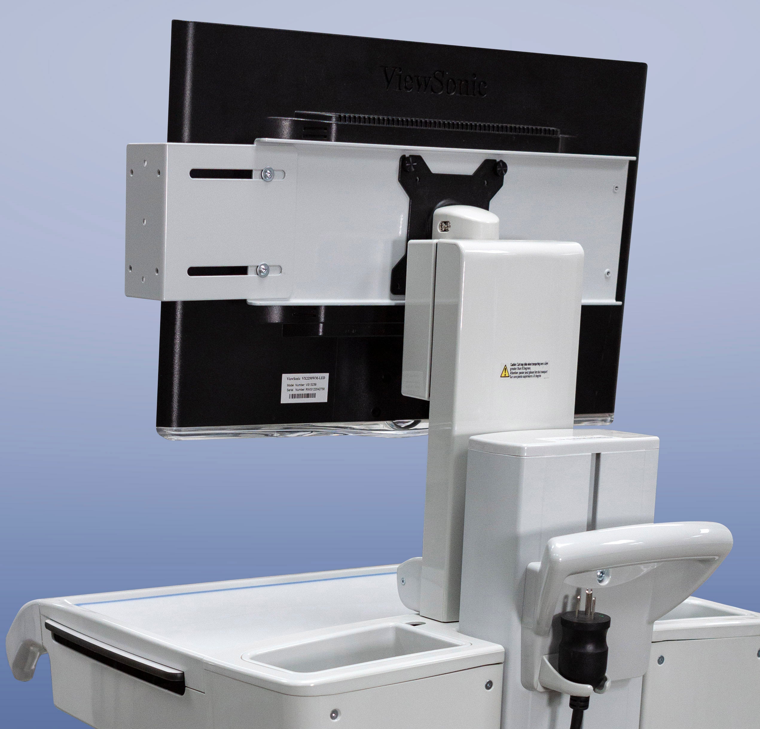 Capsa Healthcare POC Carts - Telehealth - Bracket Mount for Elert-EICU Button