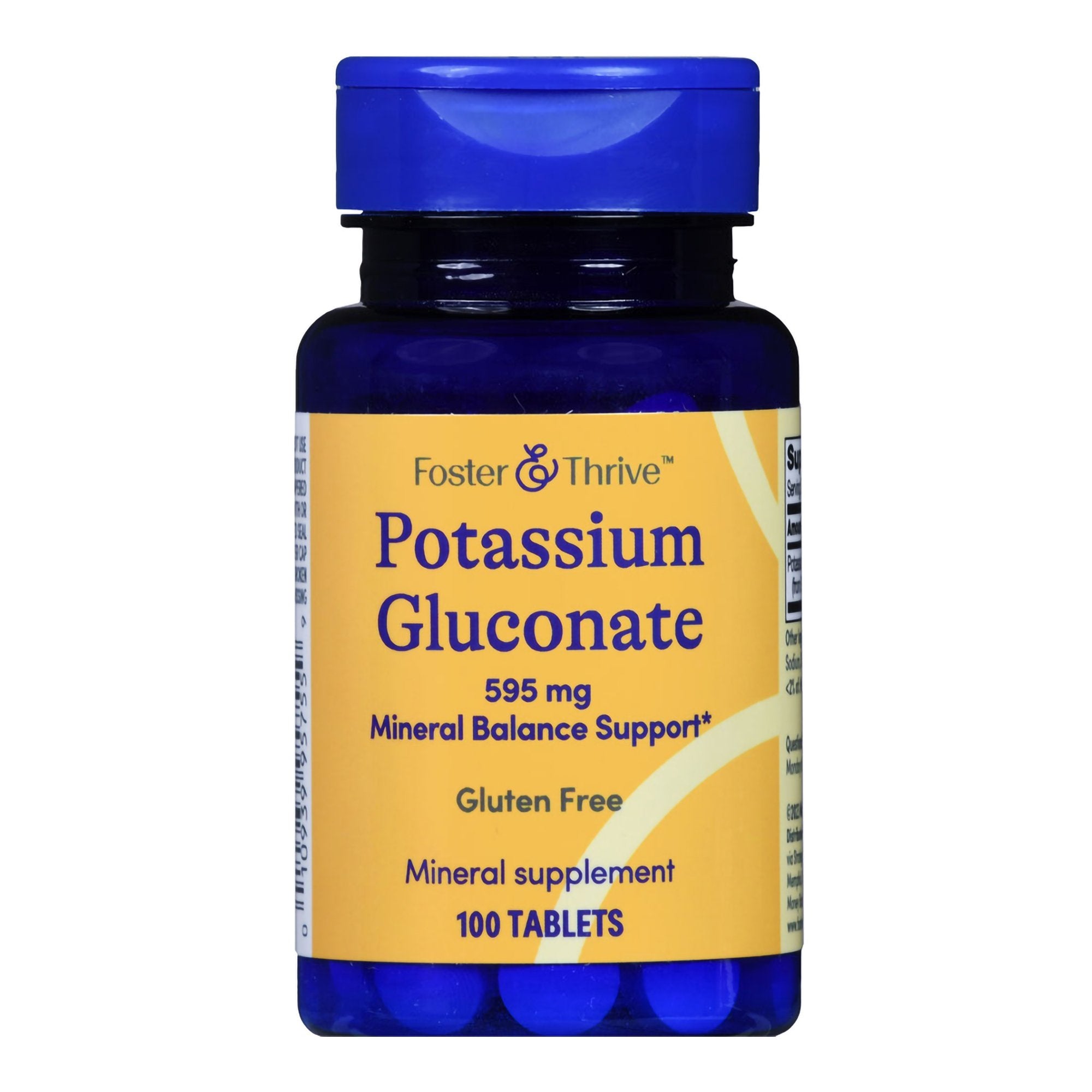McKesson Brand Foster & Thrive Potassium Gluconate 595 mg Tablets