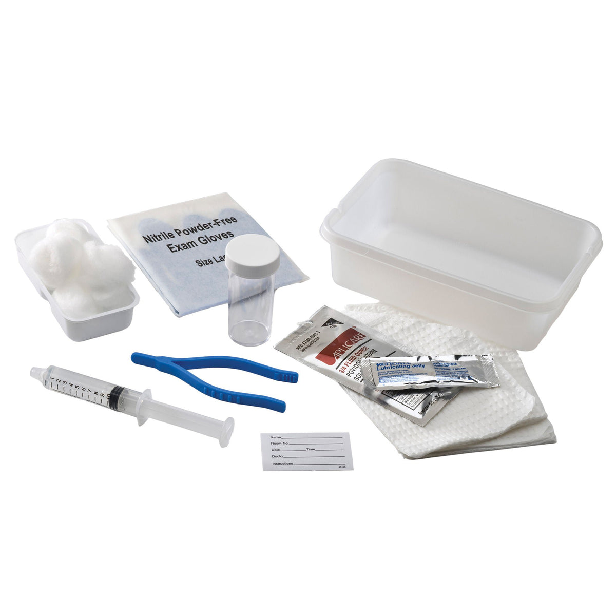 Indwelling Catheter Tray Dover IC 2-Way Foley 16 Fr. 5 cc Balloon Silver Coated Silicone (Case of 20)