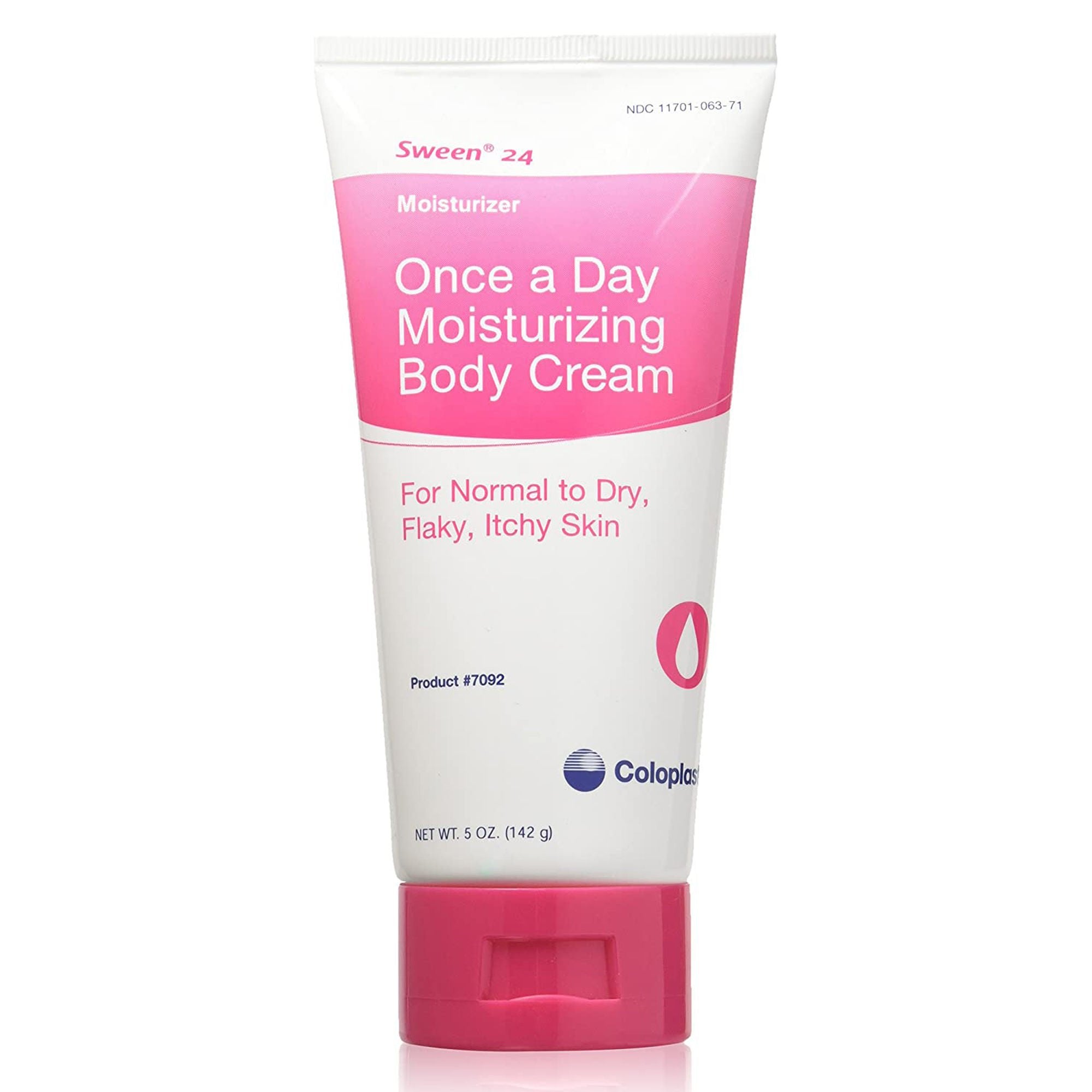 Sween 24 Once a Day Moisturizing Body Cream for Flaky, Itchy Skin, 5-ounce tube (12/CS)