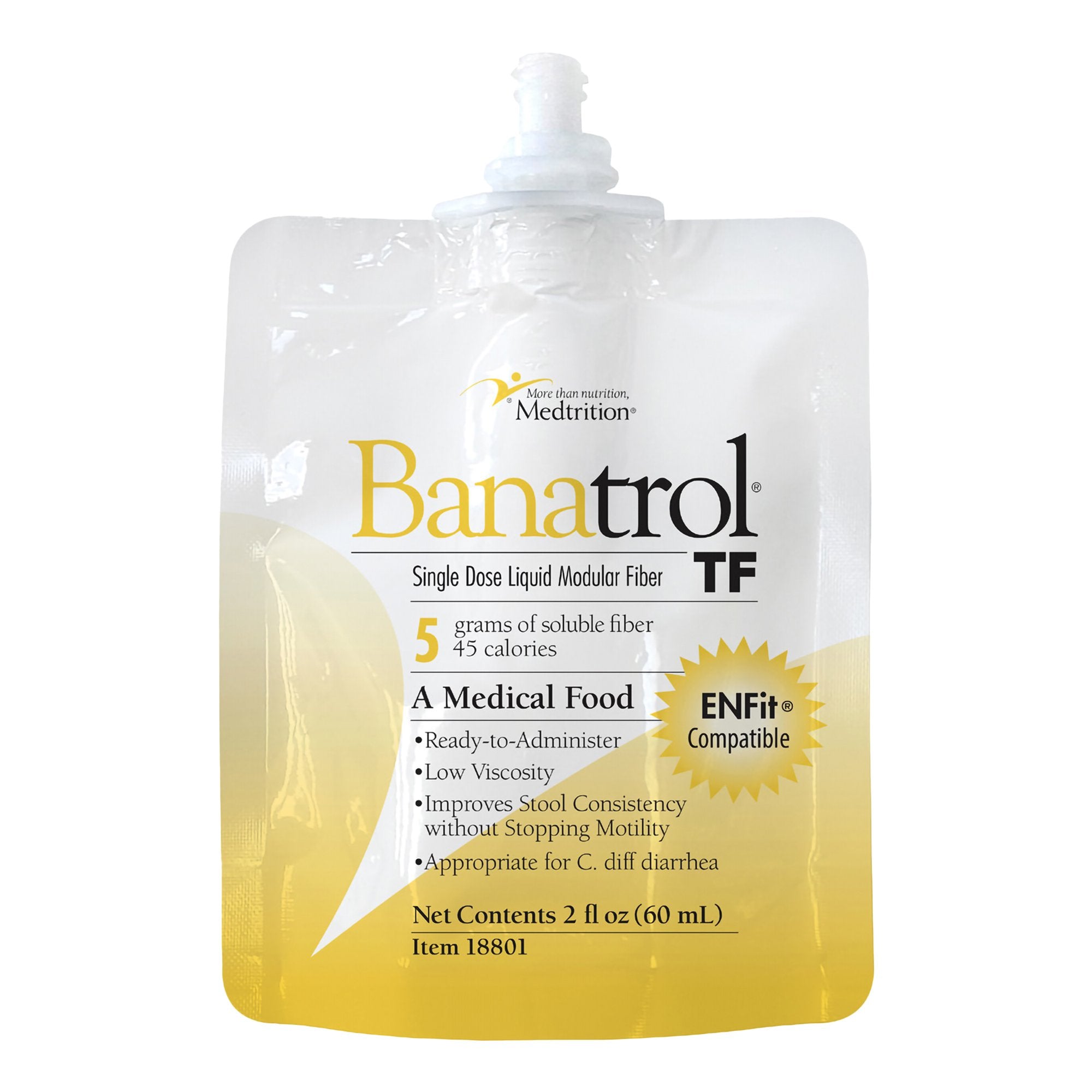 Medtrition/National Nutrition Tube Feeding Formula Banatrol TF Unflavored Liquid 60 mL Pouch (60/CS)