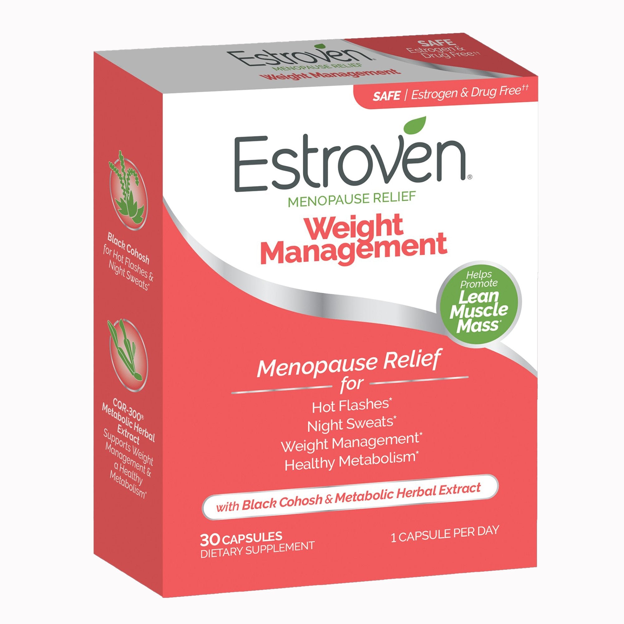 i-Health Inc Estroven Once Daily Menopause Relief Weight Management Capsules (12/CS)
