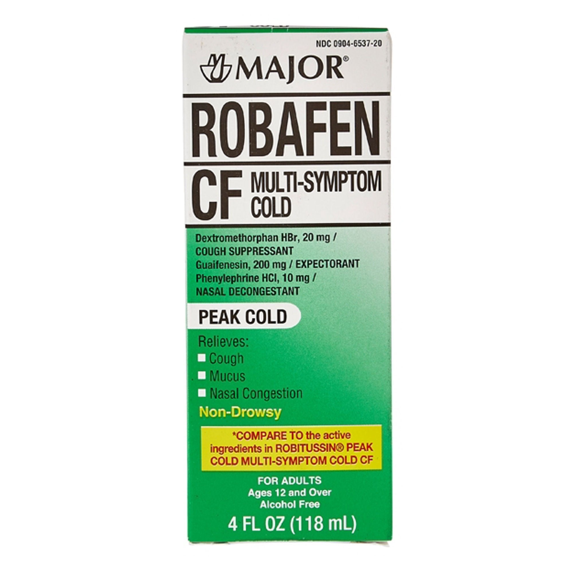 Robafen CF Multisymptom Cough Suppressant & Nasal Decongestant, 4-ounce Bottle (Each)