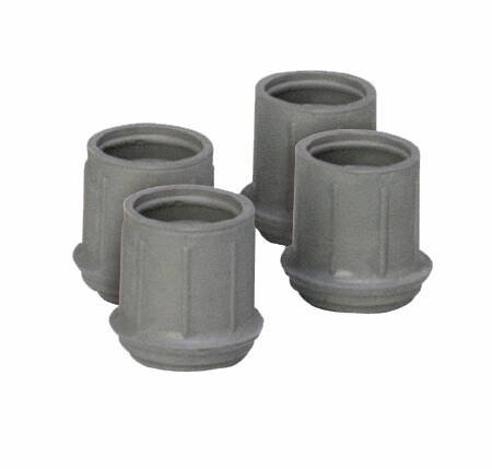 Compass Health Brands Carex Tips for Walkers and Bath Benches, Fits 1-1/8 Inch Tubing (6/CS)